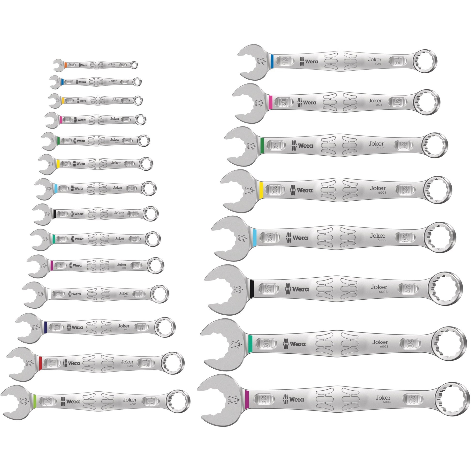 Wera 6003 joker 22 set 1 moersleutel (combinatiesleutelset)