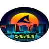 Sharkoon sfm11 floor mat (retro) beschermingsmat (blauw geel)