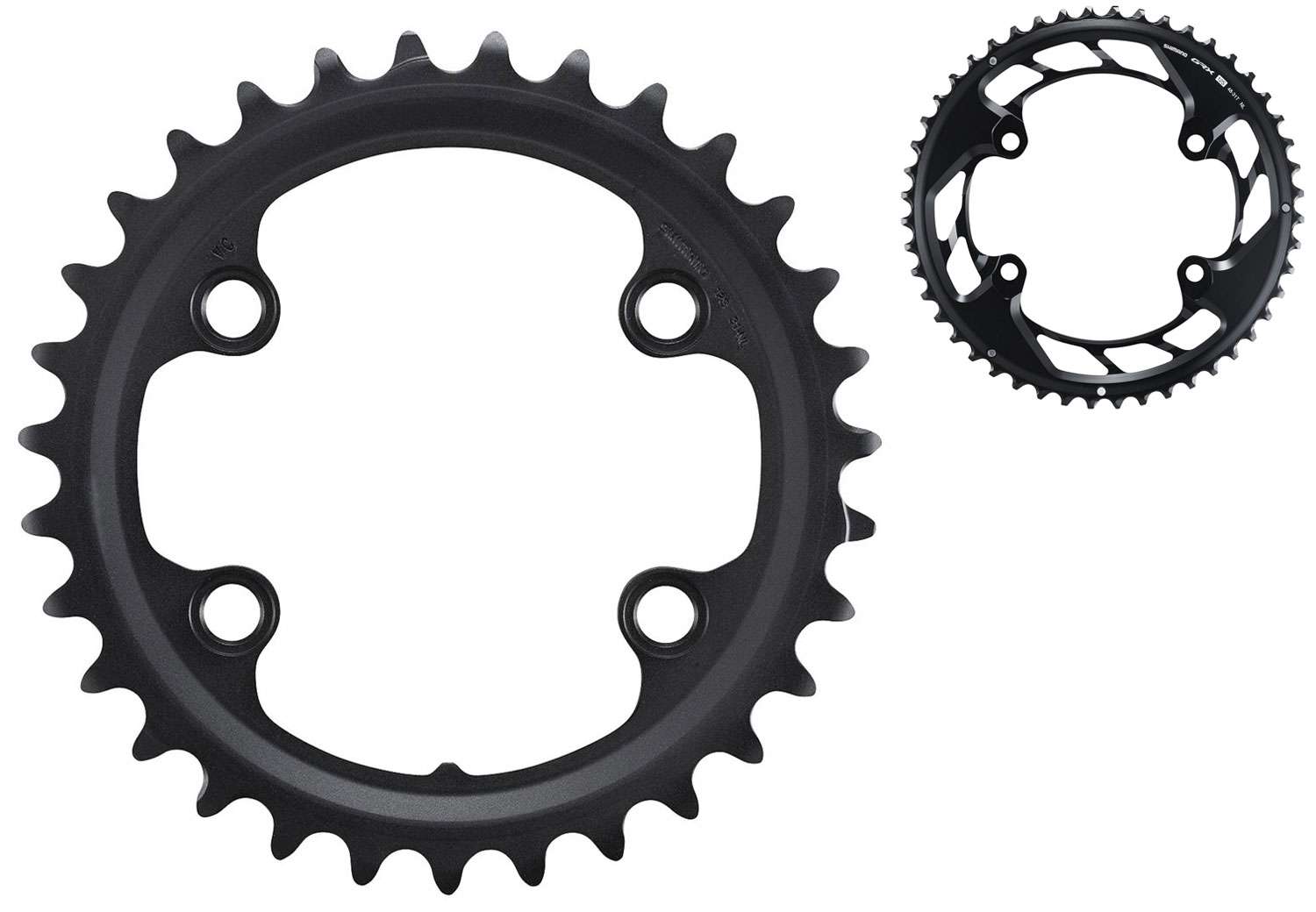 Shimano grx fc-rx820 2x12-speed chainring