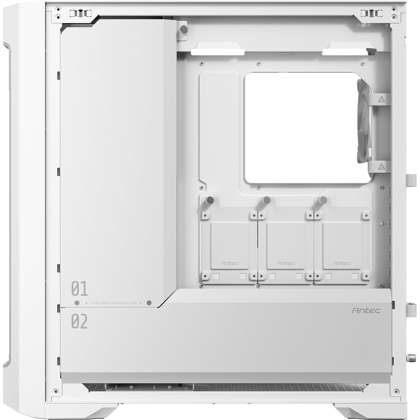 Antec performance 1 ft big tower behuizing (wit | 2x usb-a | 1x usb-c | tempered glass)