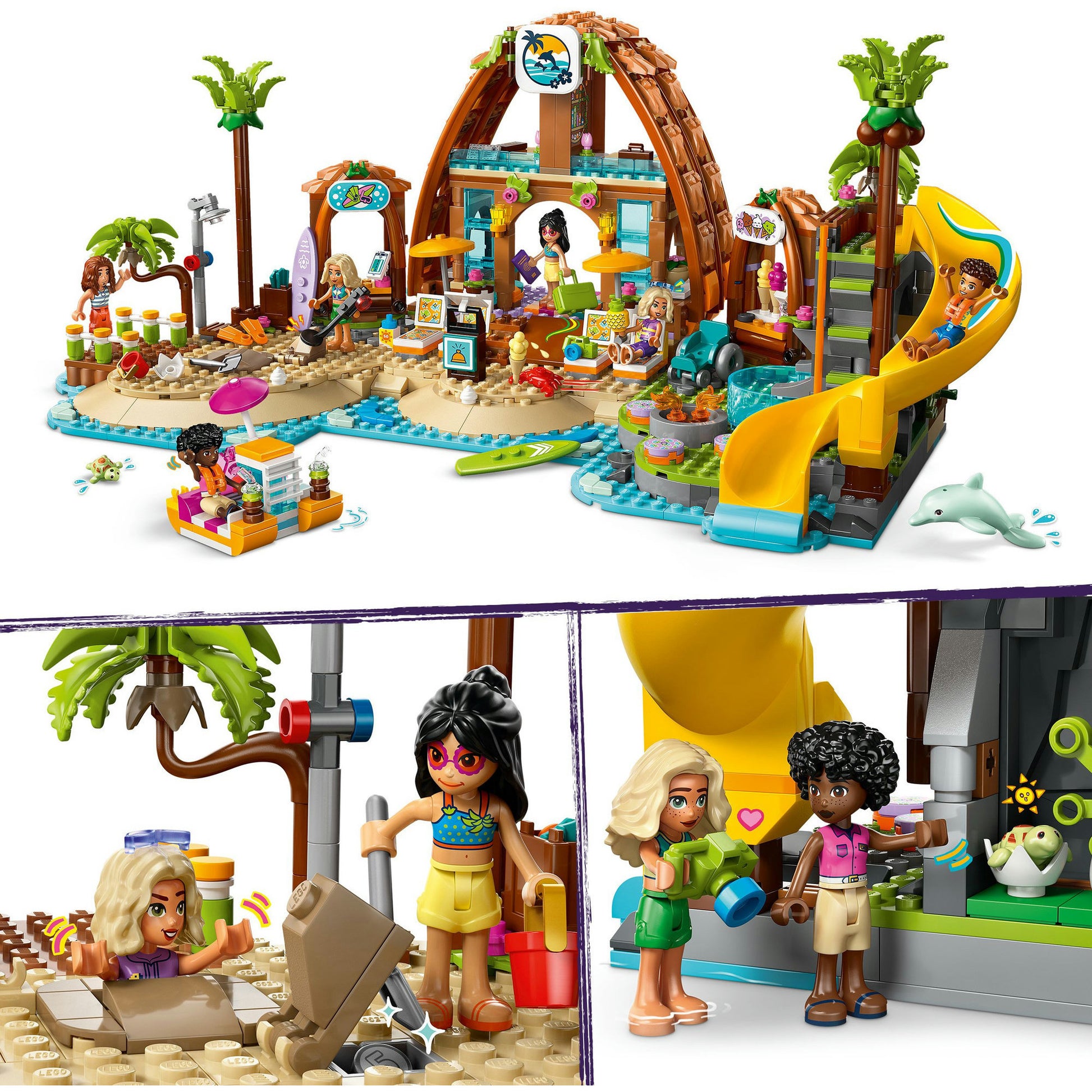 Lego friends 42673 familie vakantie strandresort