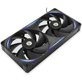 Nzxt performance fan f280x rgb case fans (zwart, 2 stuks, 280 x 140 x 30 mm, pwm) - afbeelding 1