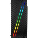 Aerocool streak midi tower behuizing (zwart | 3x usb-a | rgb | window) - afbeelding 3