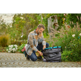 Gardena tuinafvalzak pop-up rechthoekig, maat l (zwart turquoise, tot 220 liter) - afbeelding 6
