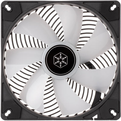 Silverstone air penetrator 140i argb case fan (zwart, 139 x 139 x 25 mm, pwm)
