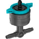 Gardena verstelbare seriedruppelaar 1-8 l u, drukcompenserend druppelaar (zwart turquoise)