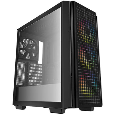 Deepcool cg540 midi tower behuizing (zwart | 2x usb-a | window)