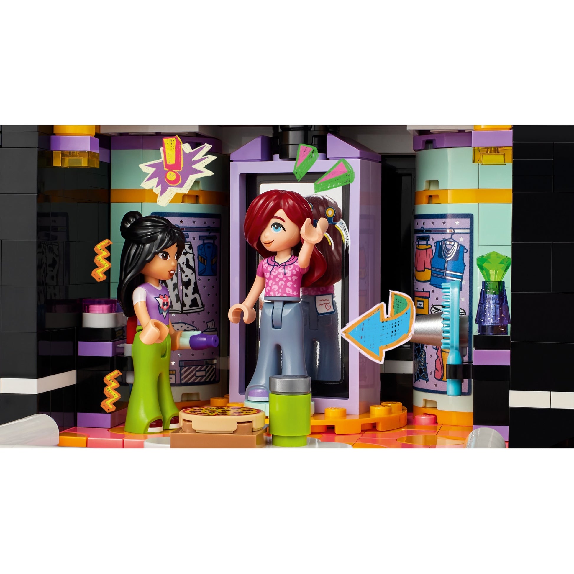Lego friends - toerbus van popster constructiespeelgoed (42619)
