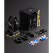 Mchose v9 turbo+ magnetic wireless over-ear gaming headset (zwart, nintendo switch, playstation 4, playstation 5, mobiel, pc, 2.4g bluetooth usb) - afbeelding 3