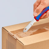 Knipex electriciën zakmes 16 20 50 sb (rood blauw, lengte 120mm) - afbeelding 8