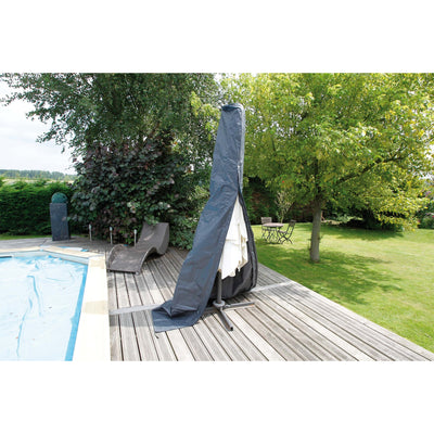 Nature tuinmeubelafdekhoes voor staande parasol (groot) afdekking (grijs, 6030617)