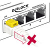 Delock patchkabel rj-45 secure met cat.6a (wit, 85333, 3 meter)