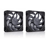 Noctua nf-a12x25 g2 pwm sx2-pp chromax.black case fans (zwart, 2 stuks, 120 x 120 x 25 mm) - afbeelding 3