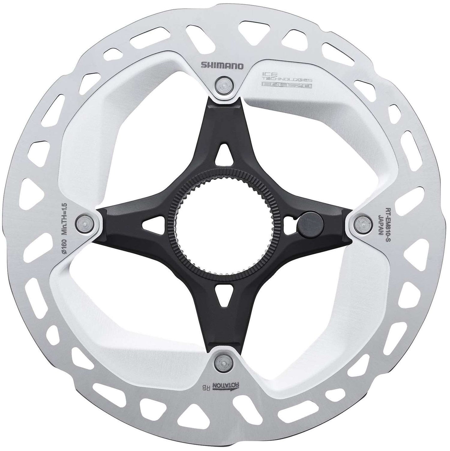 Shimano steps rt-em810 center-lock disc rotor for e-bike