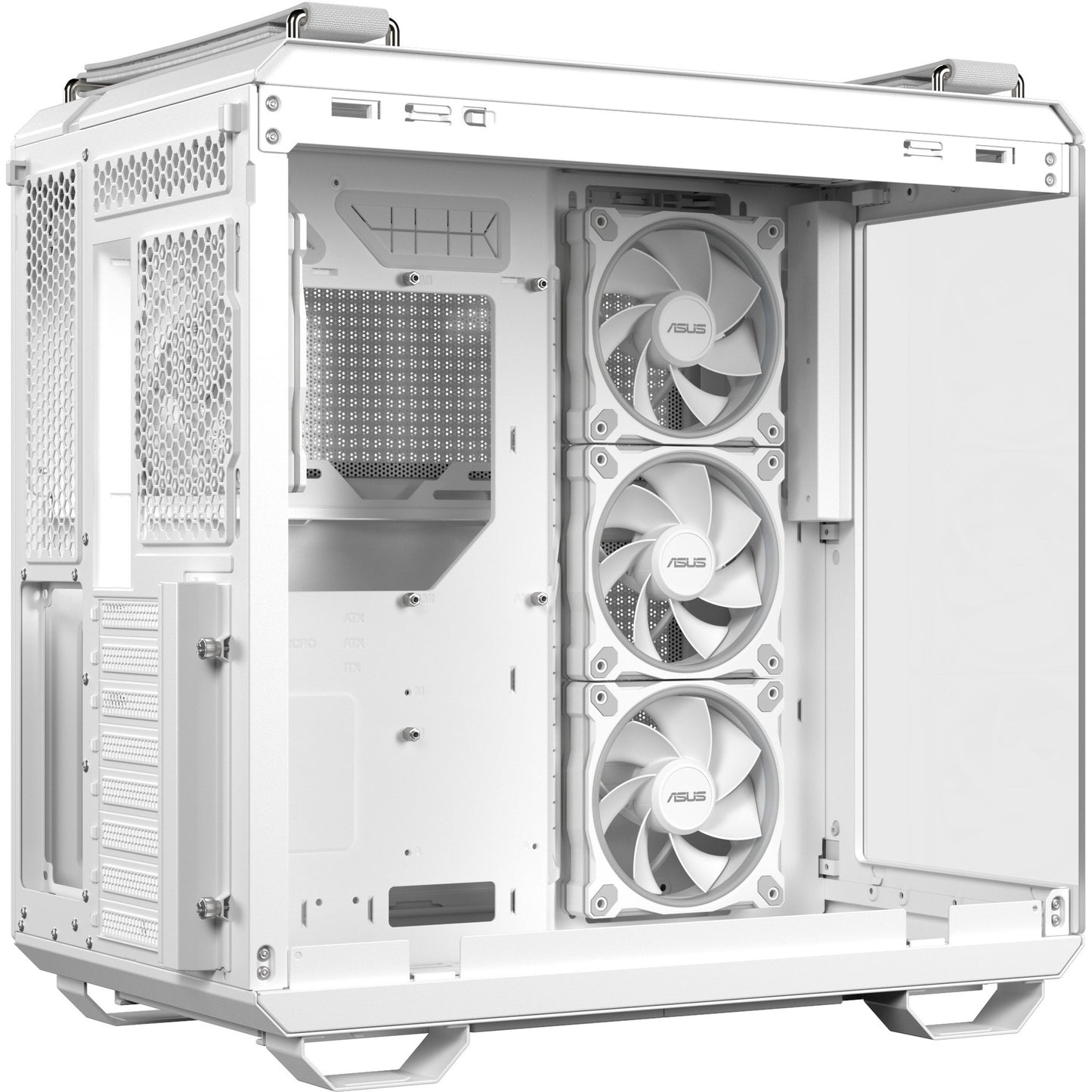 Asus tuf gaming gt502 horizon argb midi tower behuizing (wit | 3x usb-a | 1x usb-c | tempered glass)