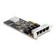 Delock pci express x4 card 4 x rj45 gigabit lan netwerkadapter