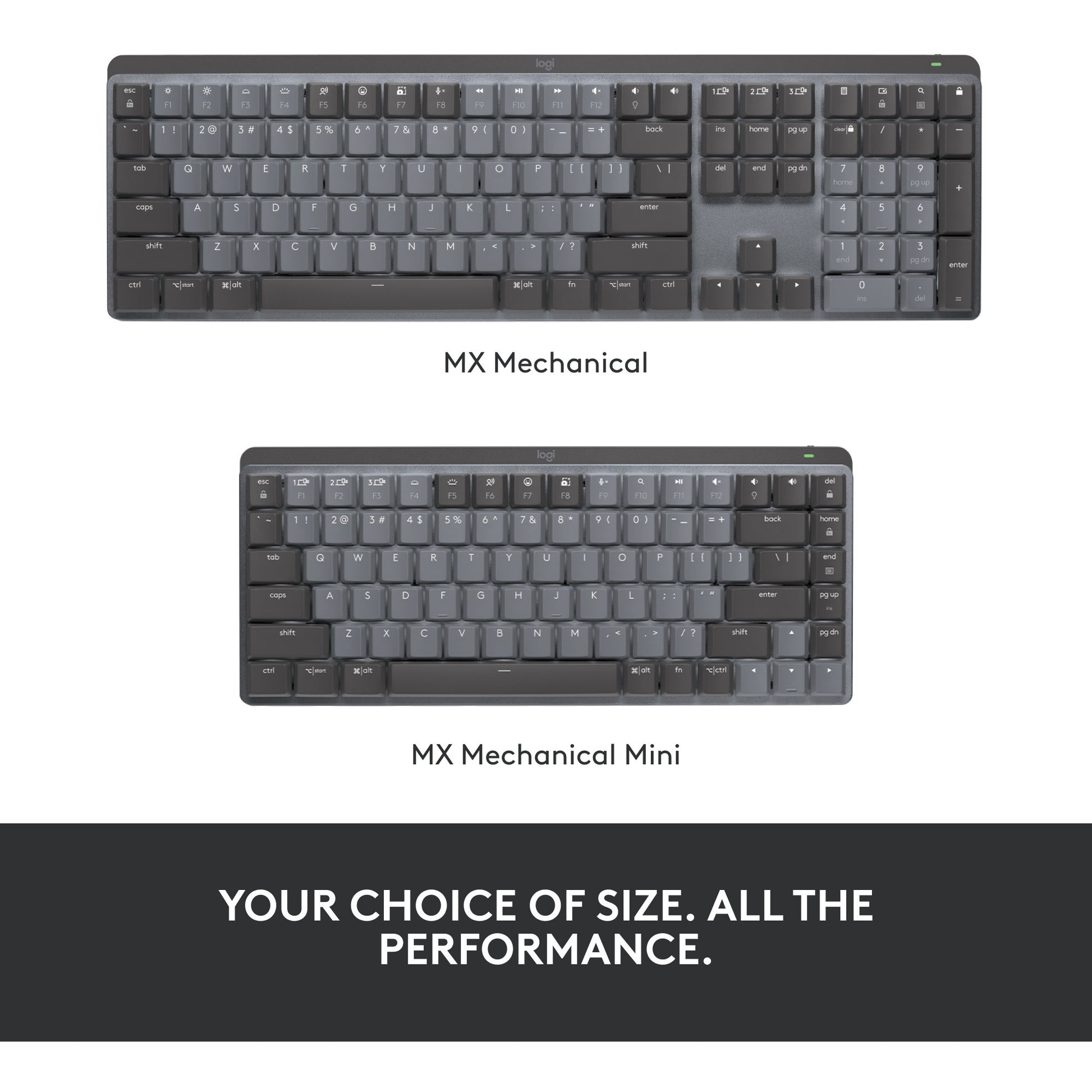 Logitech mx mechanical mini toetsenbord (zwart, us-international lay-out (qwerty), gl tactile, 80% (tkl), bluetooth)