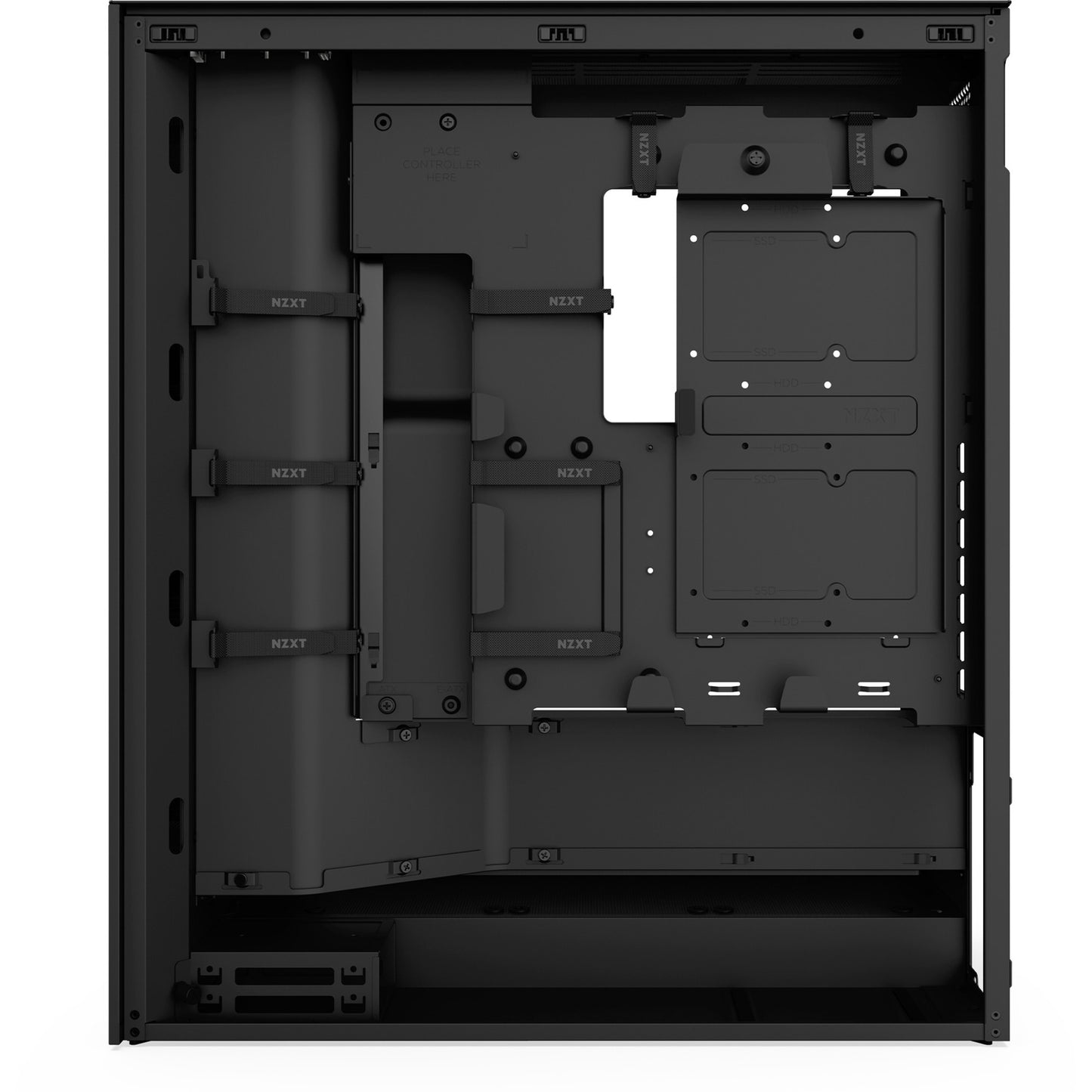 Nzxt h7 flow (2024) midi tower behuizing (zwart | 2x usb-a | 1x usb-c | tempered glass)