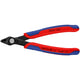 Knipex electronic super knips 78 81 125 elektronica-tang (rood blauw, verbinding met roestvrij stalen klinknagel, draadklem)