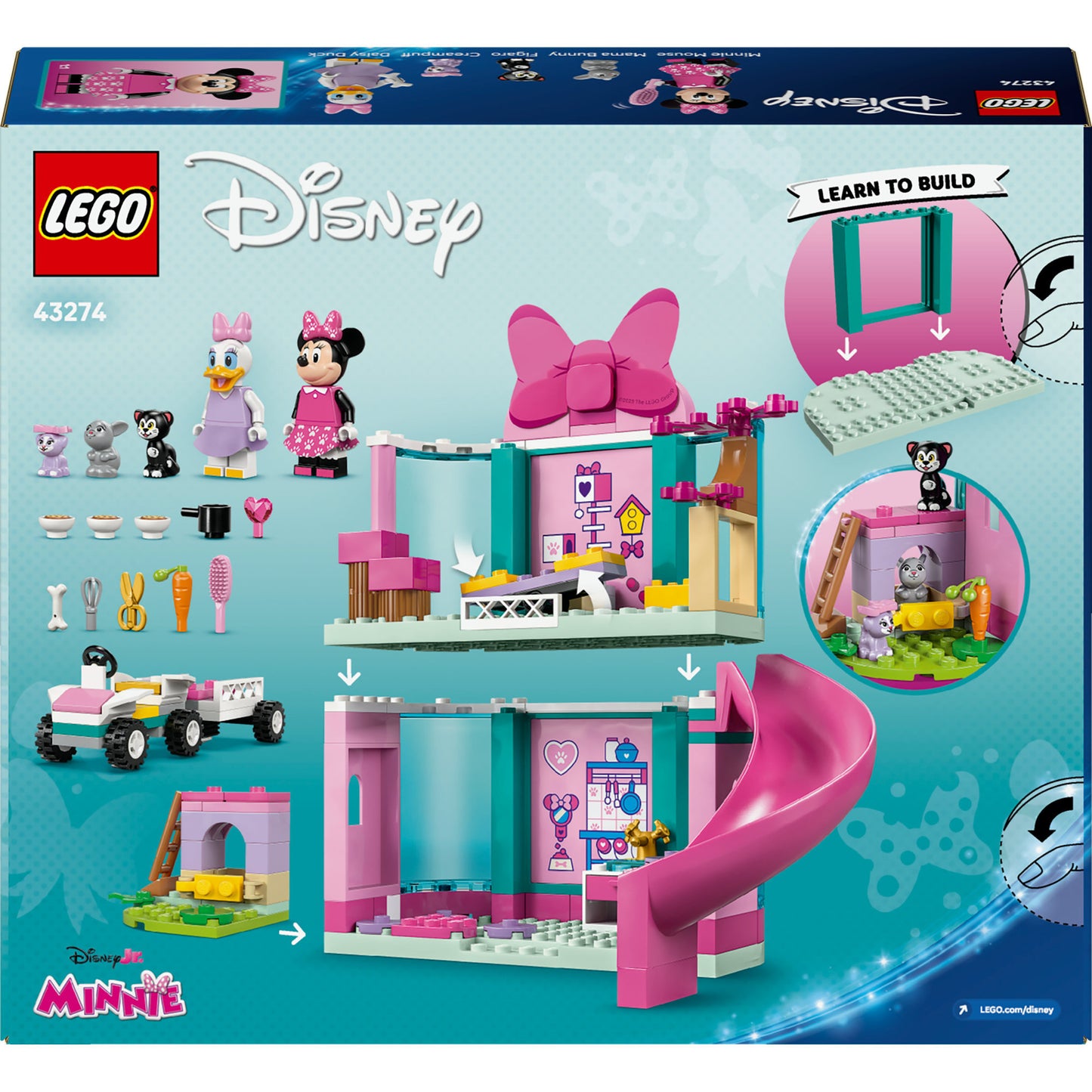 Lego disney mickey and friends - minnie's huisdierenhotel constructiespeelgoed (43274)