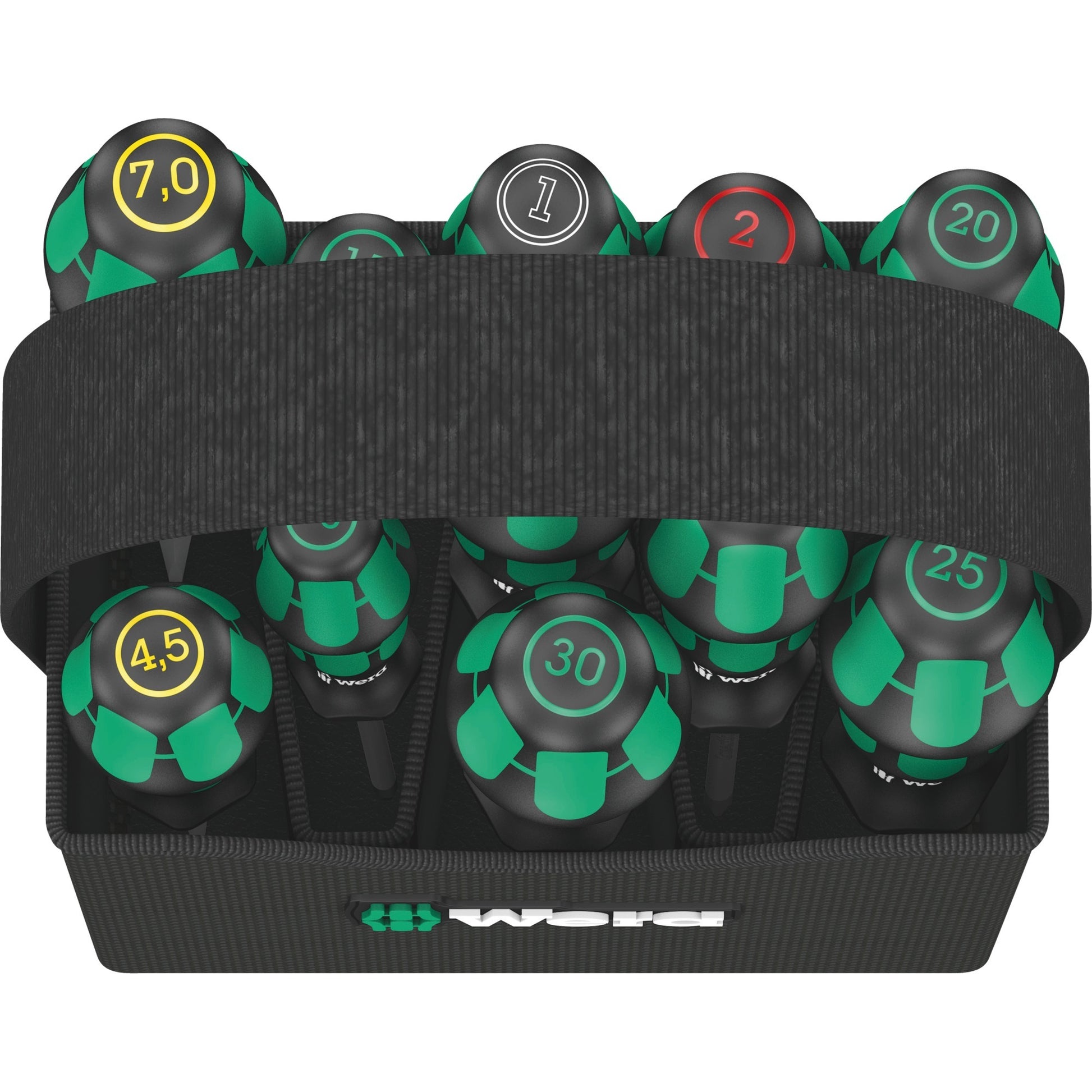 Wera kraftform 2go 300 schroevendraaier (zwart groen)