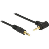 Delock 3,5 mm male > 3.5 mm male kabel (zwart, 0,5 meter) - afbeelding 2