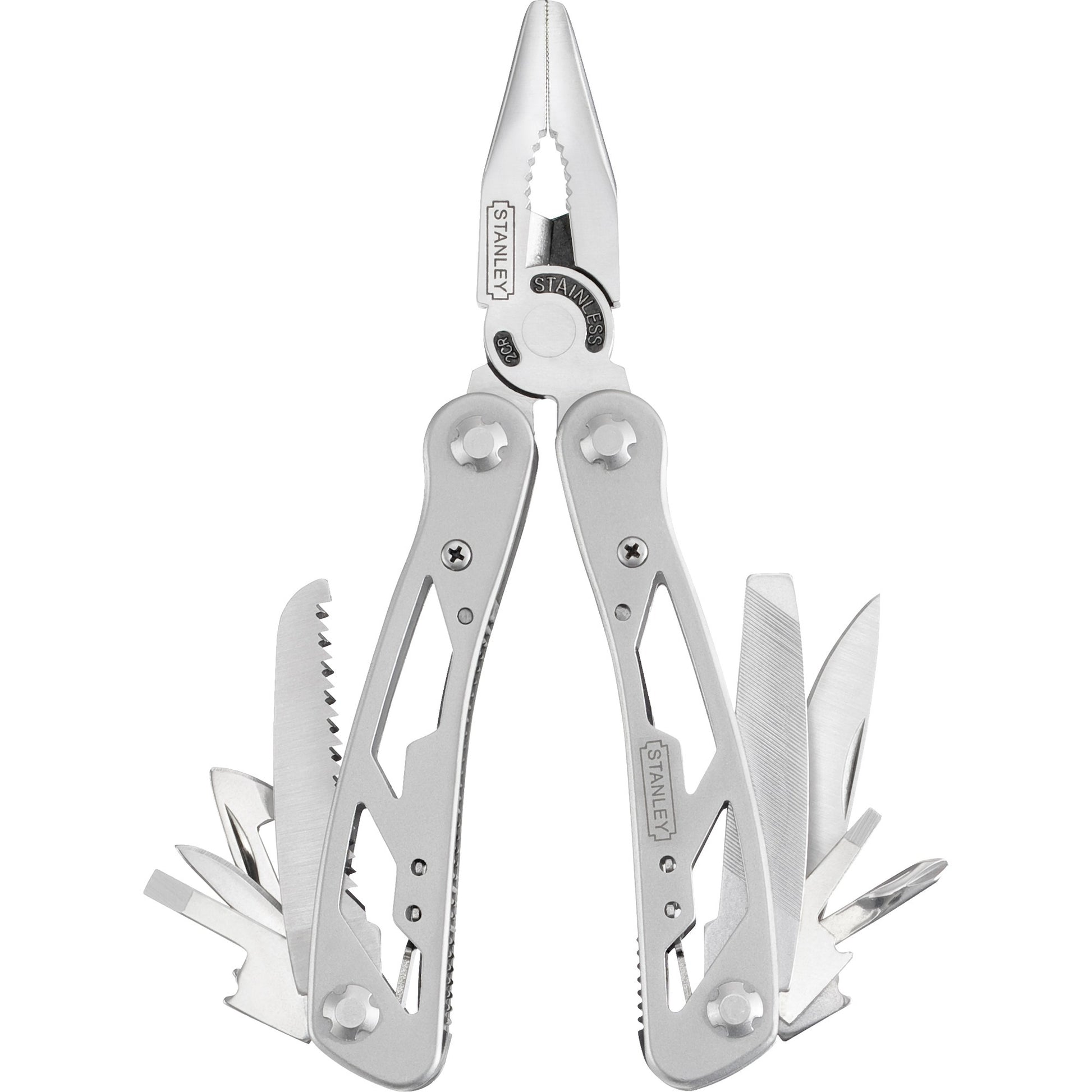 Stanley multitool 12 in 1 multifunctioneel gereedschap (roestvrij staal)
