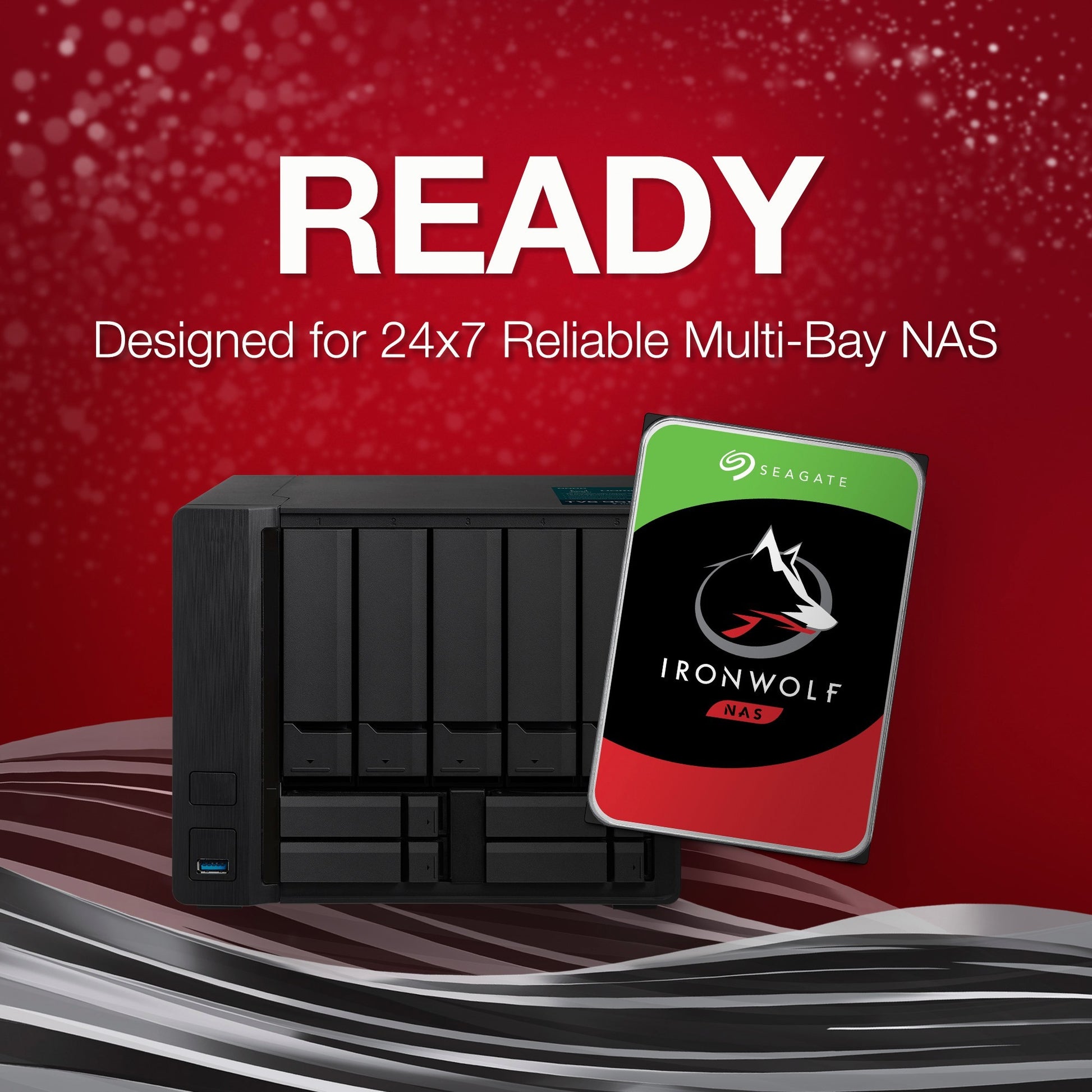 Seagate ironwolf 8 tb harde schijf (sata 600, 24 7)