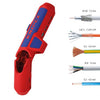 Knipex ergostrip universeel ontmantelingsgereedschap 16 95 02 sb kabelstrip- ontmantelingsgereedschap (rood blauw, links-handig)