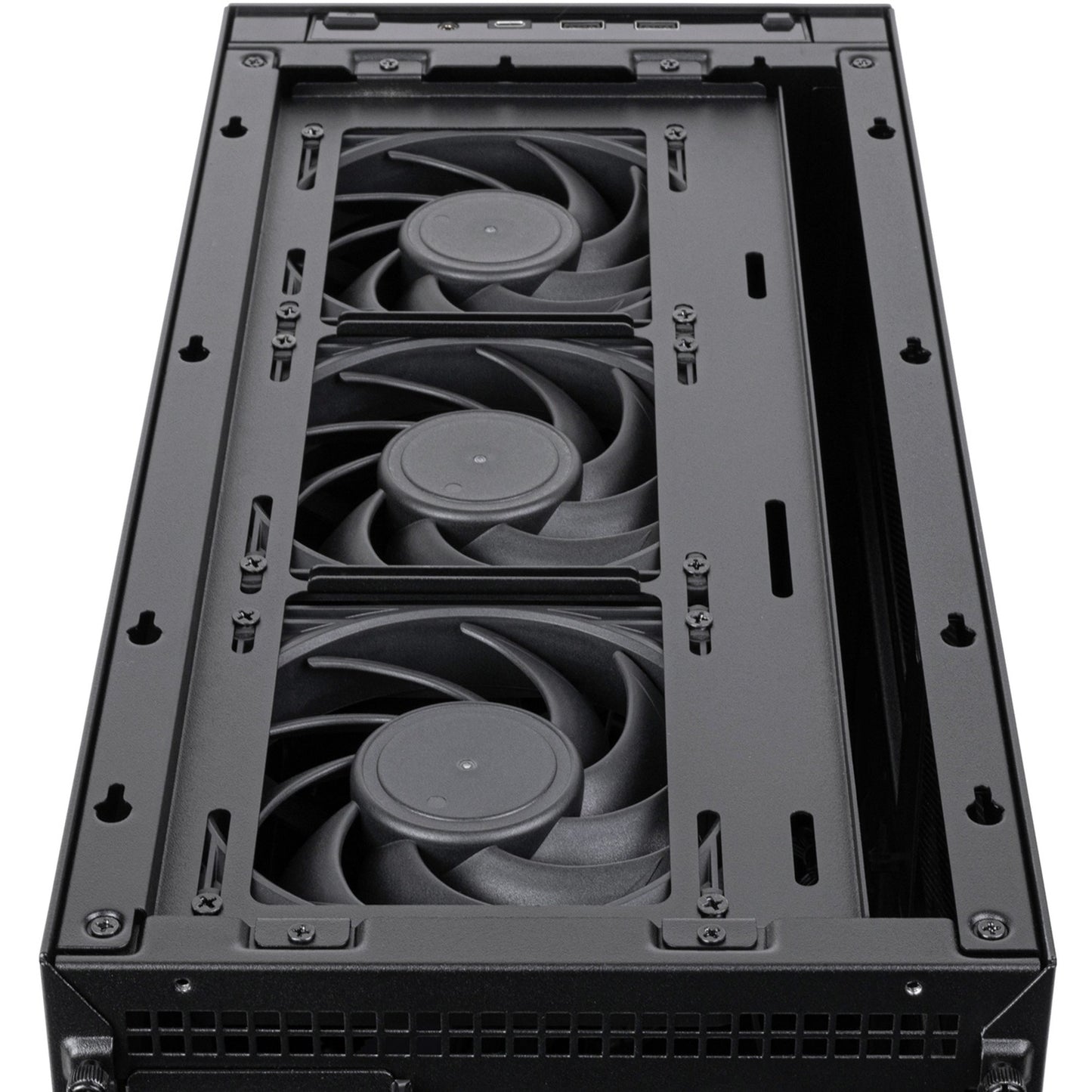 Silverstone sugo 17 mini tower behuizing (zwart | 2x usb-a | 1x usb-c)