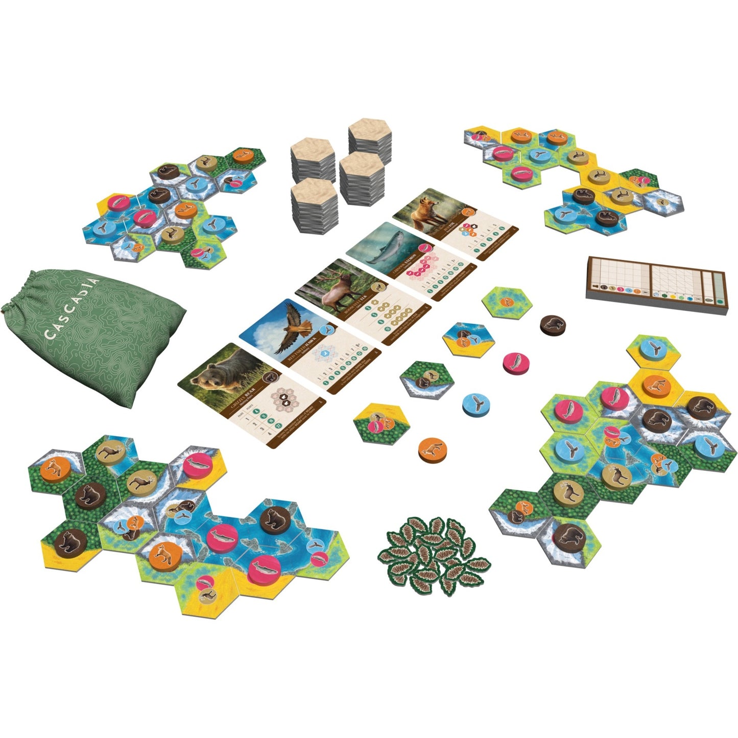 White goblin games cascadia bordspel (nederlands, 1 - 4 spelers, 45 minuten, vanaf 10 jaar)