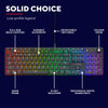 Trust gxt 866 torix mechanisch gaming toetsenbord (zwart, us lay-out (qwerty), huano red, 100%, rgb)