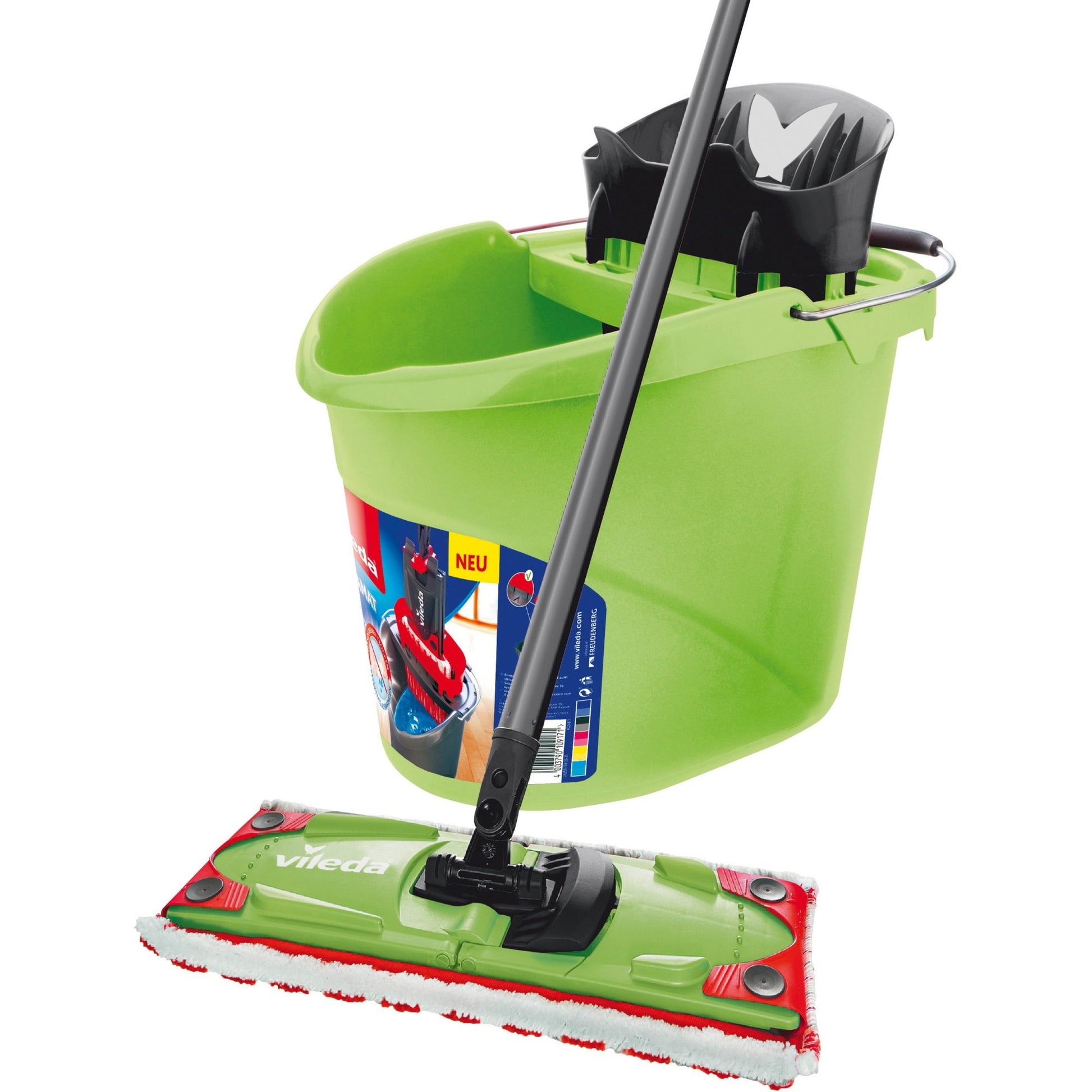 Vileda ultramat colors 2in1 complete set vloerwisser (groen zwart)
