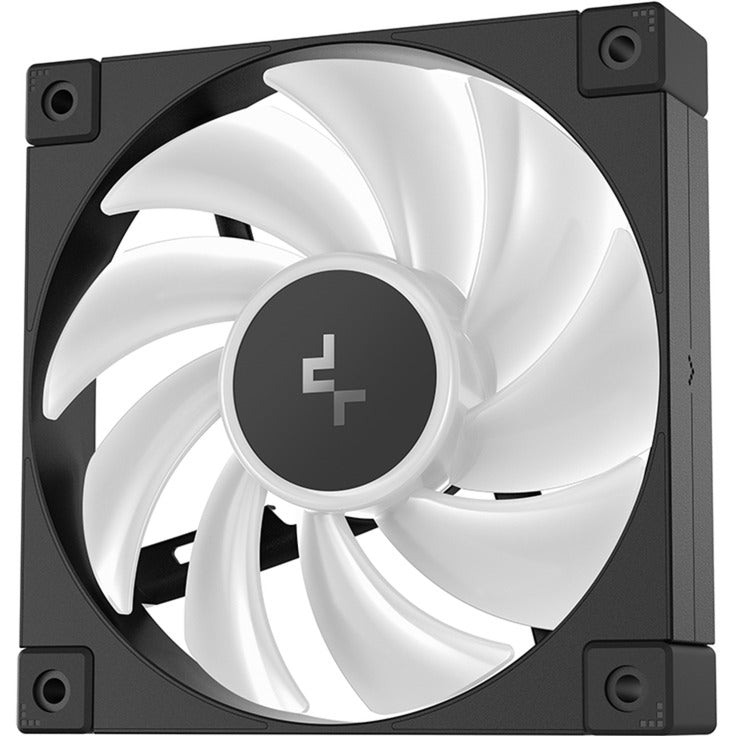 Deepcool fd12 argb case fans (zwart, 3 stuks, 120 x 120 x 25 mm, pwm, 3 stuks, 4-pins pwm fan-connector)