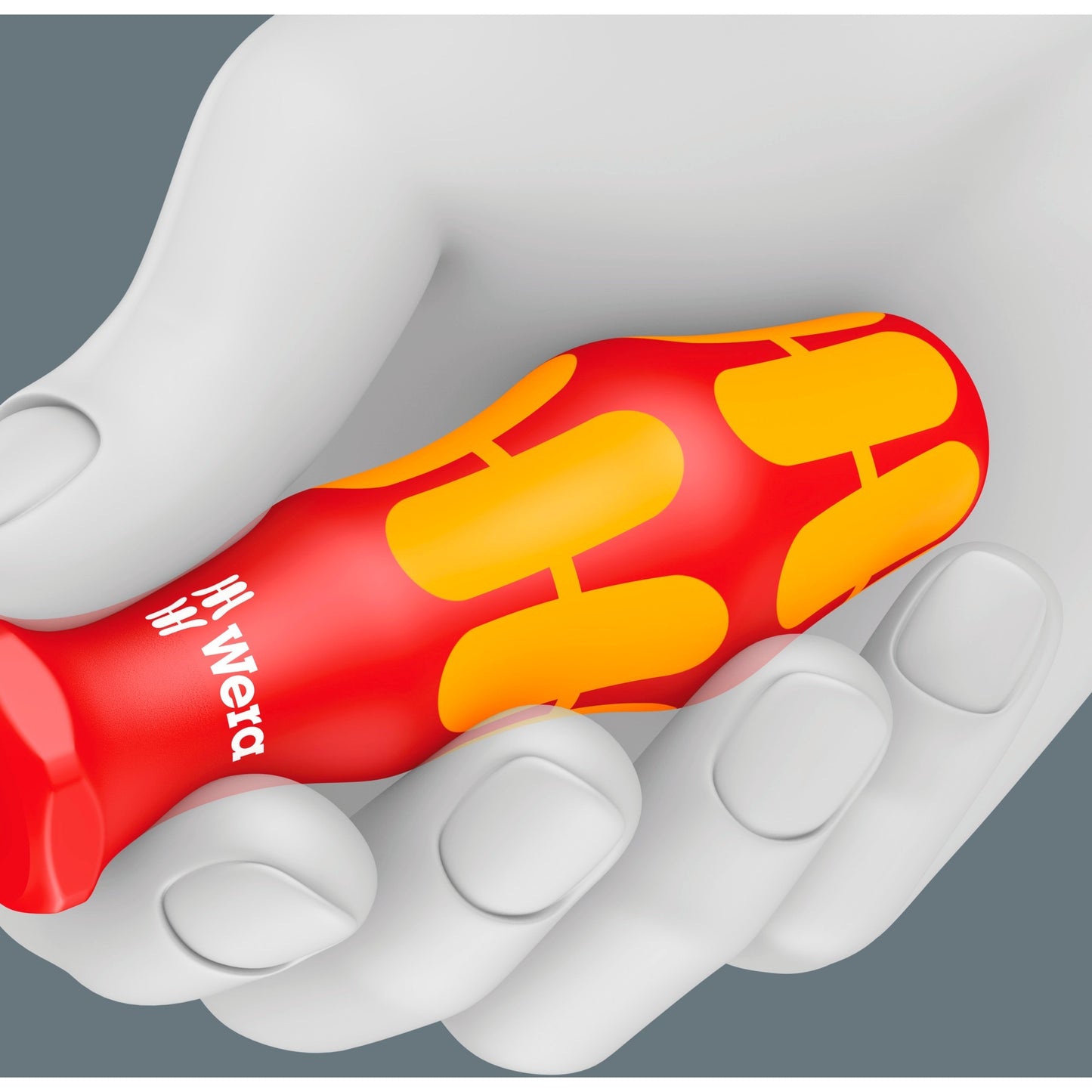 Wera 160 is 7 schroevendraaierset kraftform plus serie 100 (rood geel, eenpolige fasetester, houder, 7‑delig)