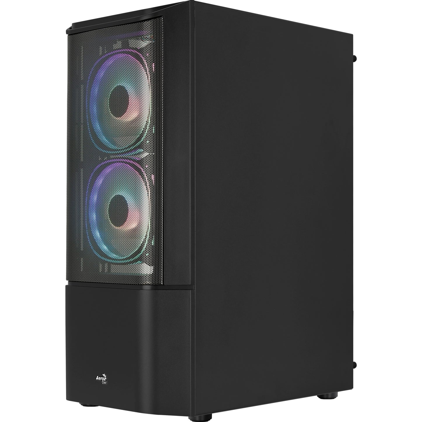 Aerocool quantum mesh v3 midi tower behuizing (zwart grijs | 3x usb-a | rgb | window)