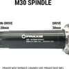 Praxis Trapas adapter M30 386EVO Road 86.5mm