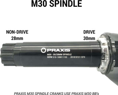Praxis Trapas adapter M30 386EVO Road 86.5mm