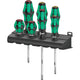 Wera 300 7 mix 1 schroevendraaierset, 7‑delig (zwart groen)