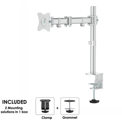 Neomounts nm-d135silver monitorarm (zilver)