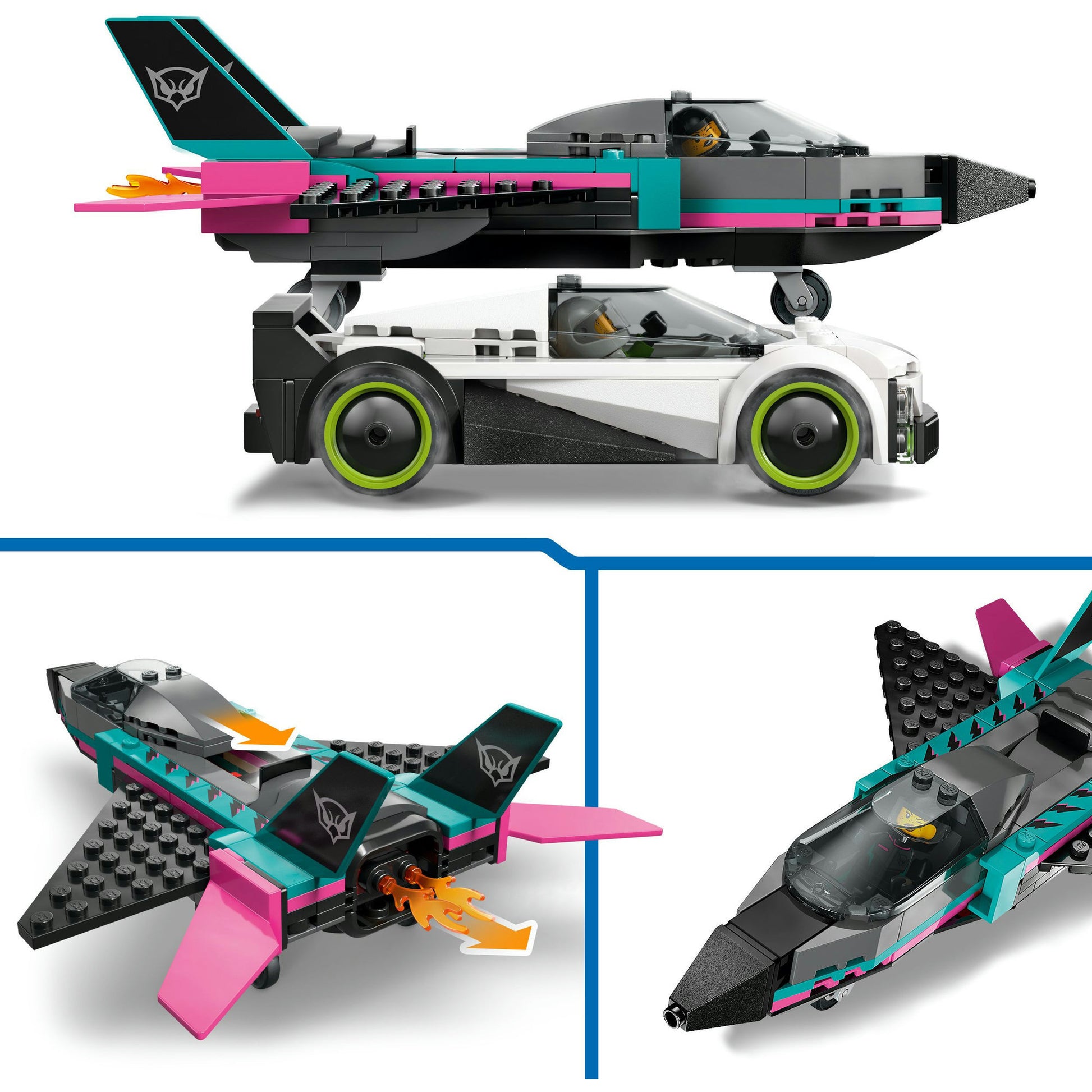 Lego city 60489 straalvliegtuig vs. sportauto