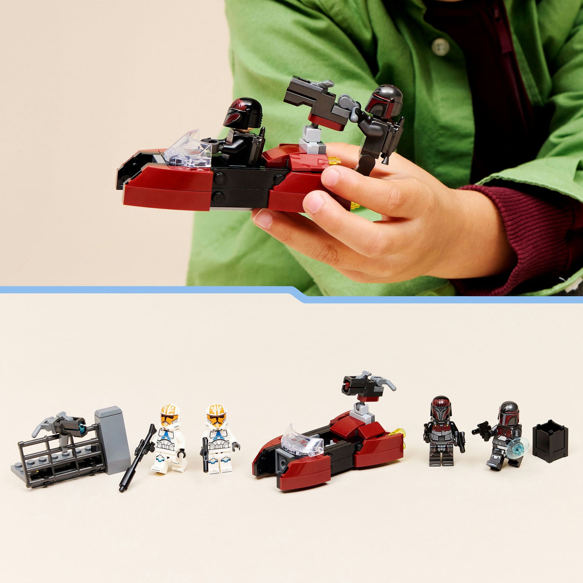 Lego star wars beleg van mandalore battle pack - cadeau voor jongens vanaf 6 jaar - 75449