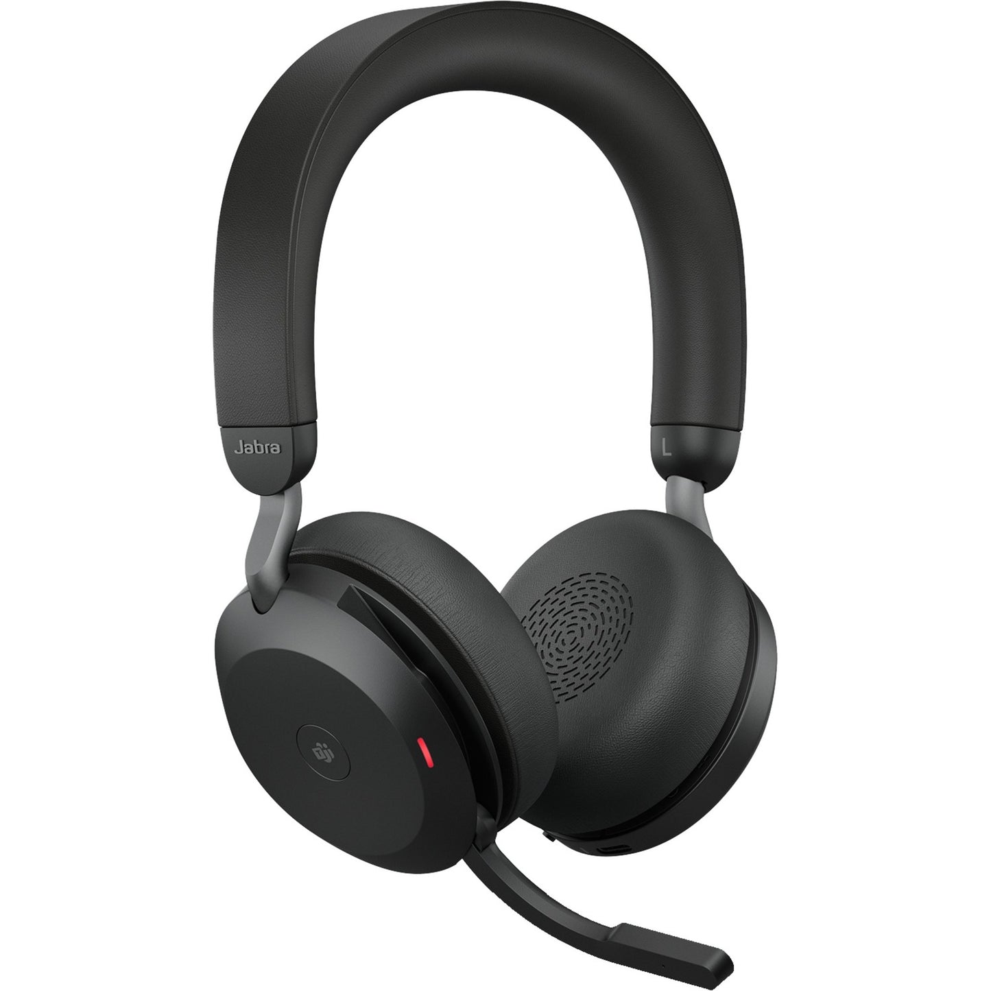 Jabra evolve2 75 on-ear headset (zwart, link380c, microsoft teams)