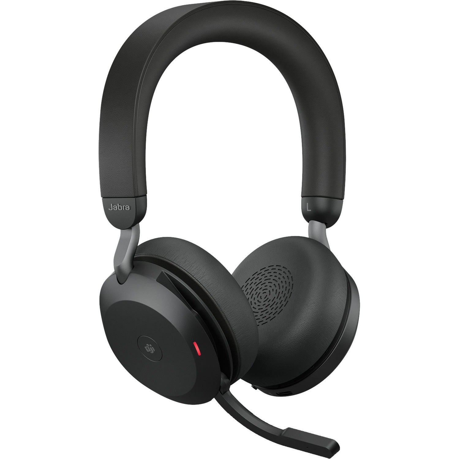 Jabra evolve2 75 on-ear headset (zwart, link380c, microsoft teams)