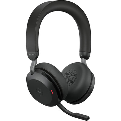Jabra evolve2 75 on-ear headset (zwart, link380c, microsoft teams)