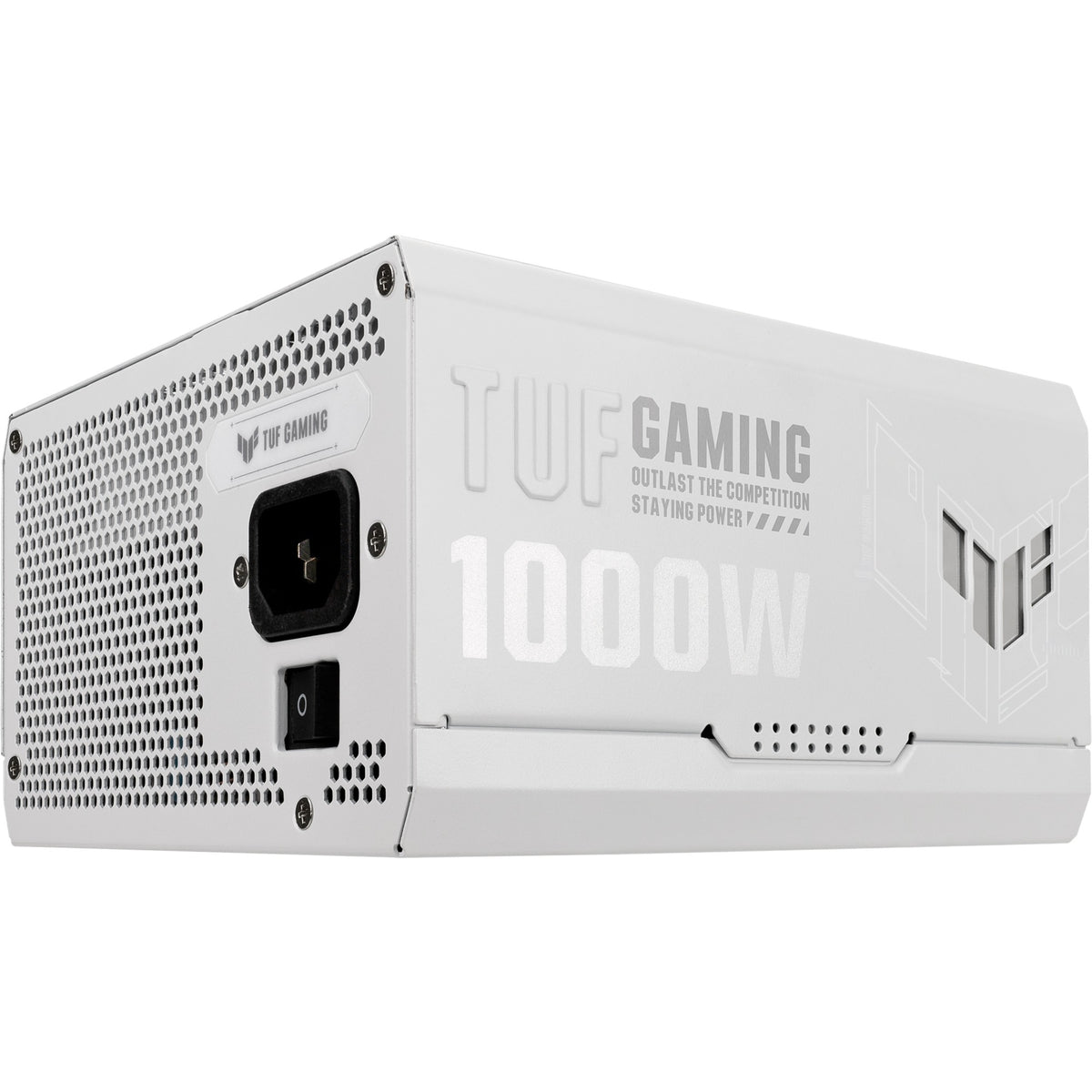 Asus tuf gaming gold white edition modulaire 1000 watt voeding (wit, 1x 12v-2x6, 4x pcie)