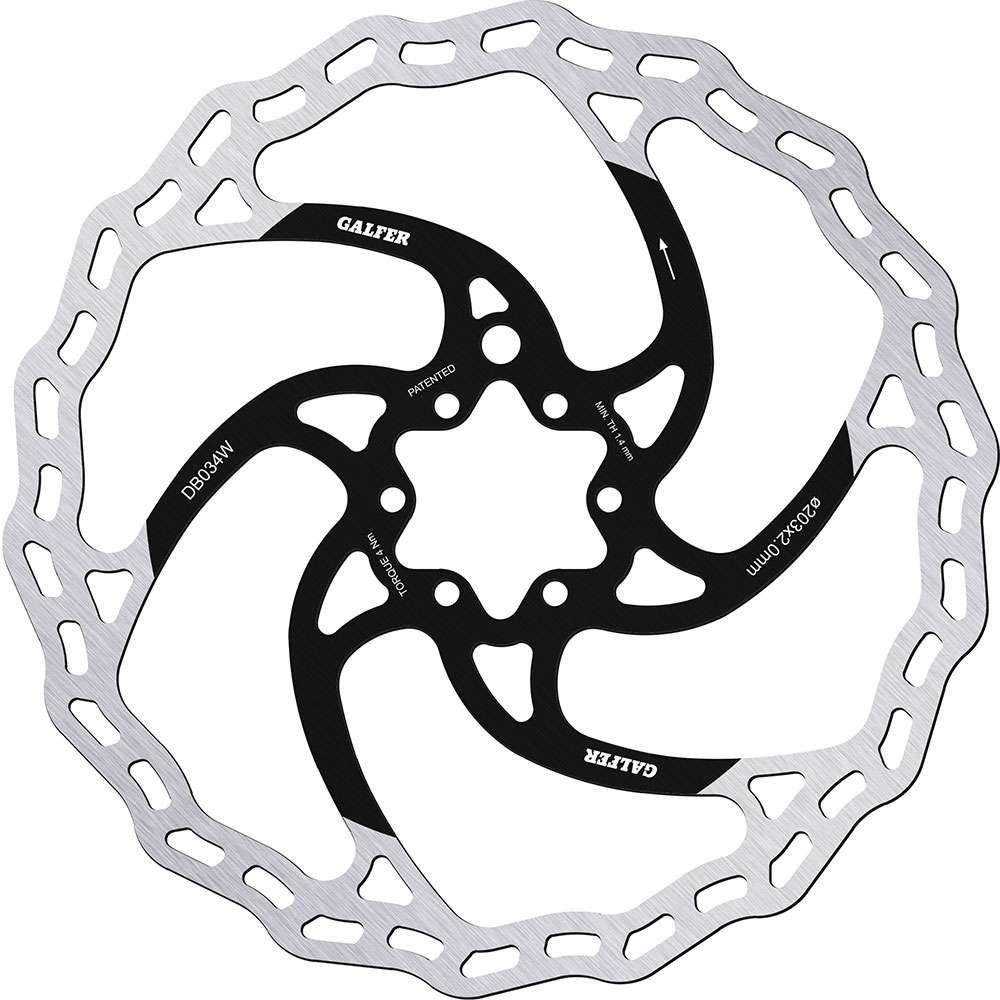 Galfer bike wave® fixed 6-bolt rotor disc for e-bike