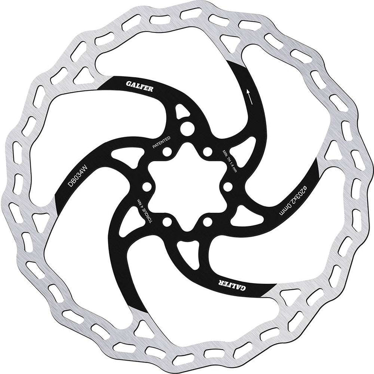 Galfer bike wave® fixed 6-bolt rotor disc for e-bike