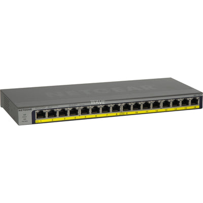 Netgear gs116lp 16-port poe poe+ gigabit ethernet unmanaged switch