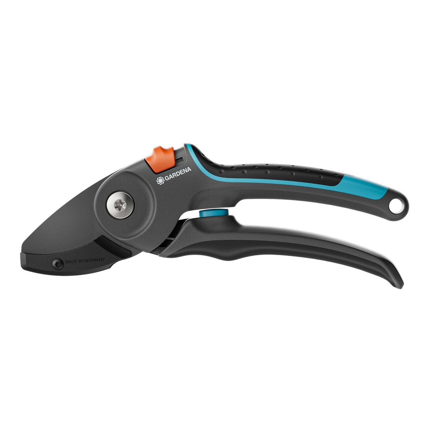 Gardena snoeischaar premiumcut pro voor droog hout met aambeeldsnede (grijs turquoise, 24 mm snoeidiameter)